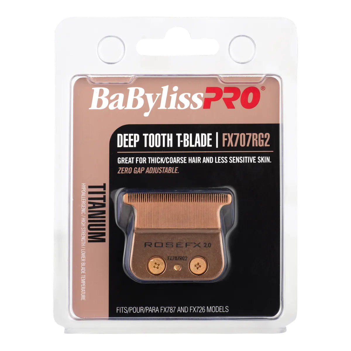 BaBylissPRO Replacement Blade Rose Gold Zero Gap, view 2