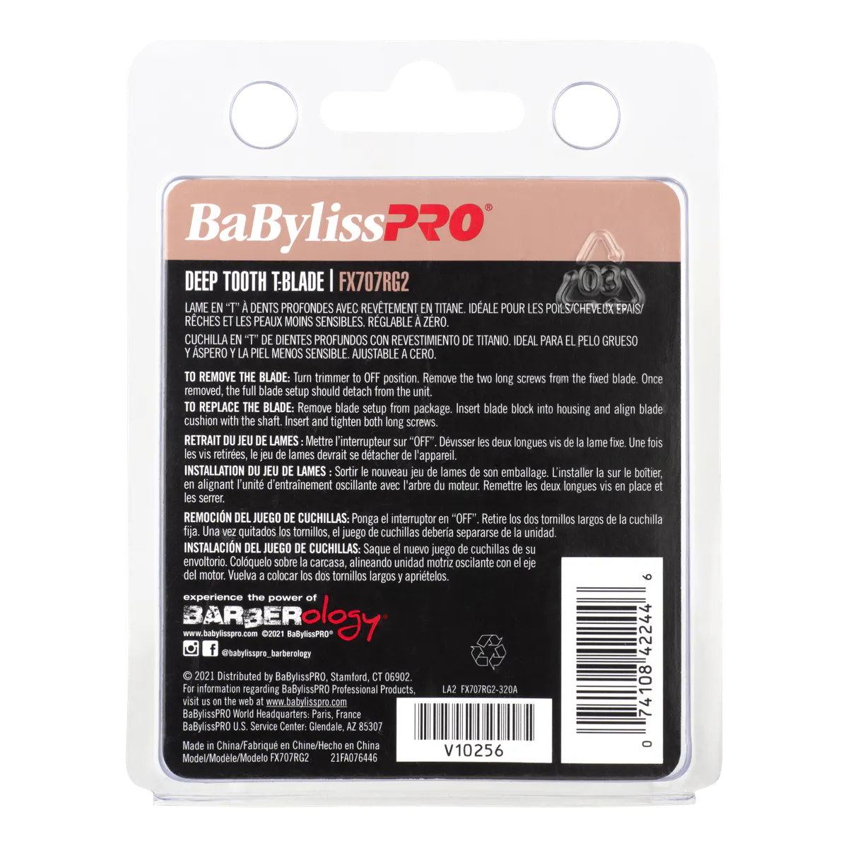 BaBylissPRO Replacement Blade Rose Gold Zero Gap, view 3