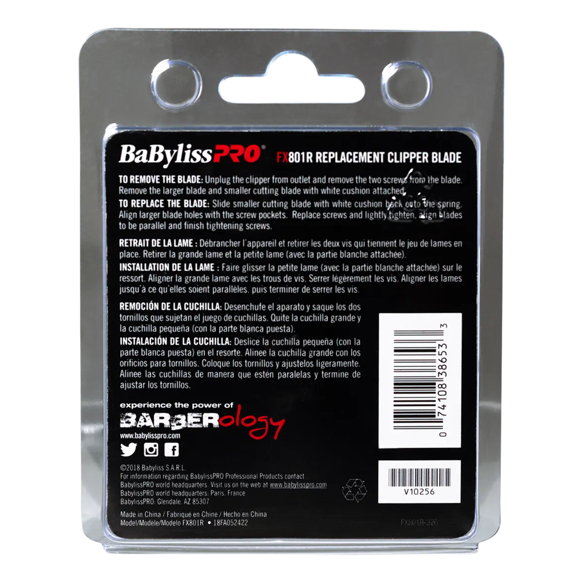 BaBylissPRO Replacement Blade Stainless Steel High Carbon, view 3