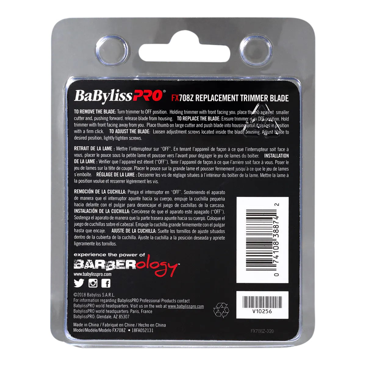 BaBylissPRO Replacement Blade Stainless Steel Zero Gap, view 3