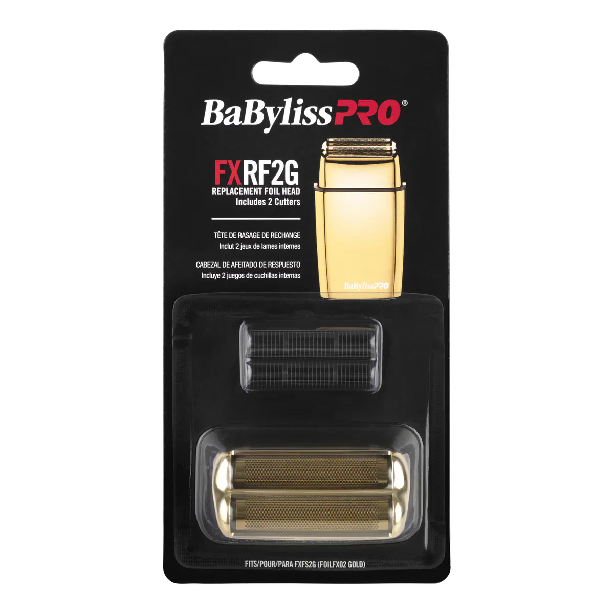 BaBylissPRO Replacement Foil Shaver Head - Gold, view 2