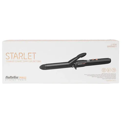 BaBylissPRO Starlet 25mm Titanium Ceramic Curling Tong, view 2