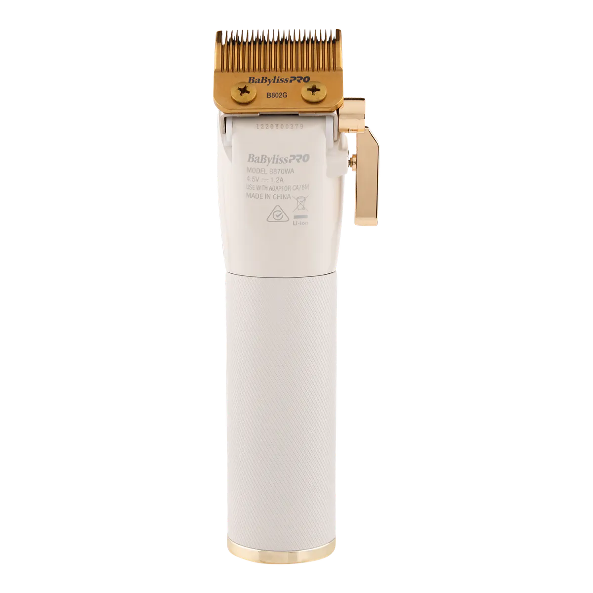 BaBylissPRO WhiteFX Lithium Hair Clipper, view 3