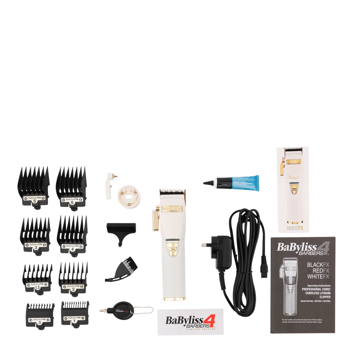 BaBylissPRO WhiteFX Lithium Hair Clipper, view 4