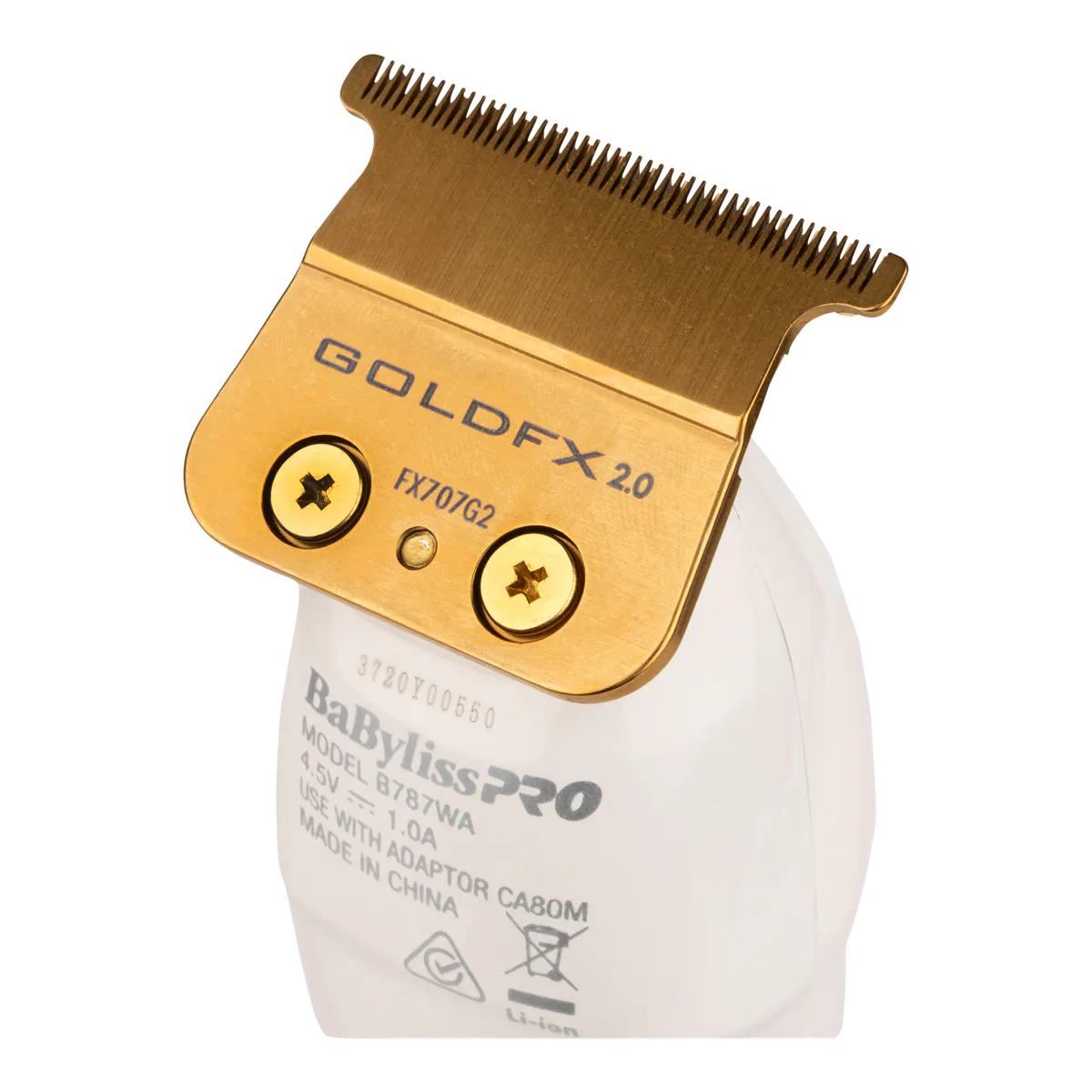 BaBylissPRO WhiteFX Skeleton Lithium Hair Trimmer, view 4