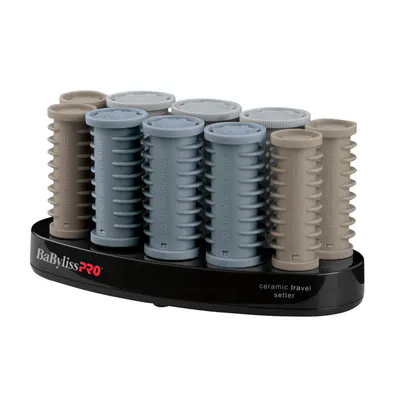 BaBylissPRO Ceramic Travel Setter Roller Set - 10pc