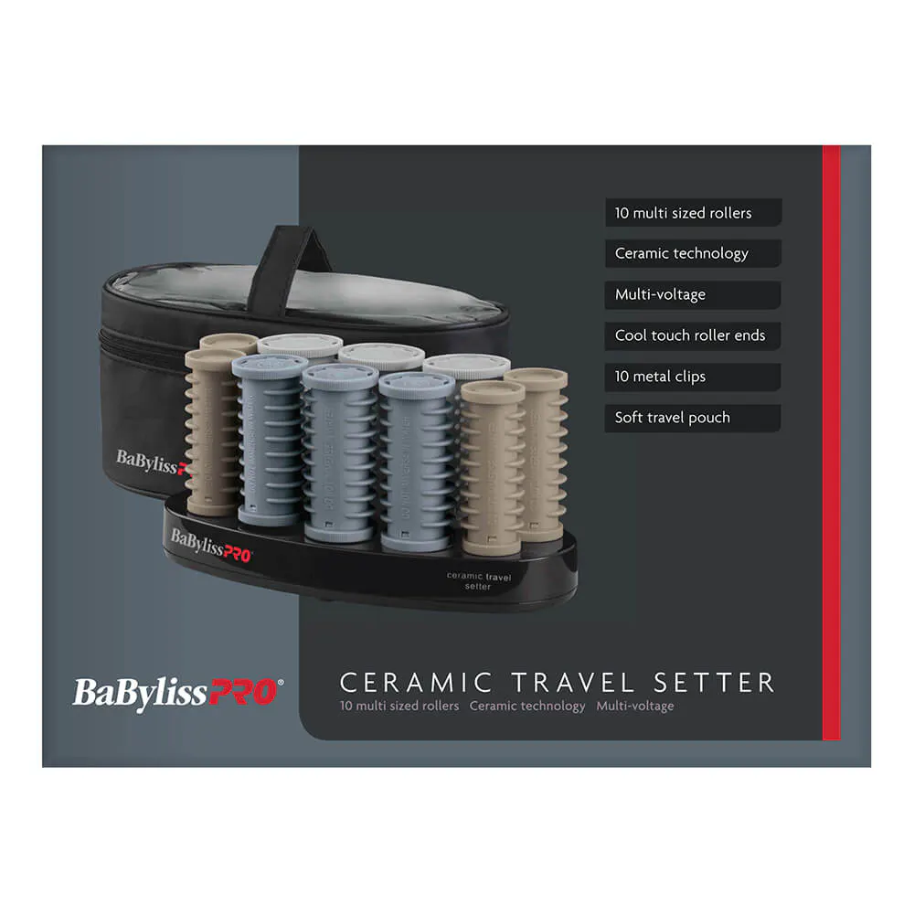 BaBylissPRO Ceramic Travel Setter Roller Set - 10pc, view 2