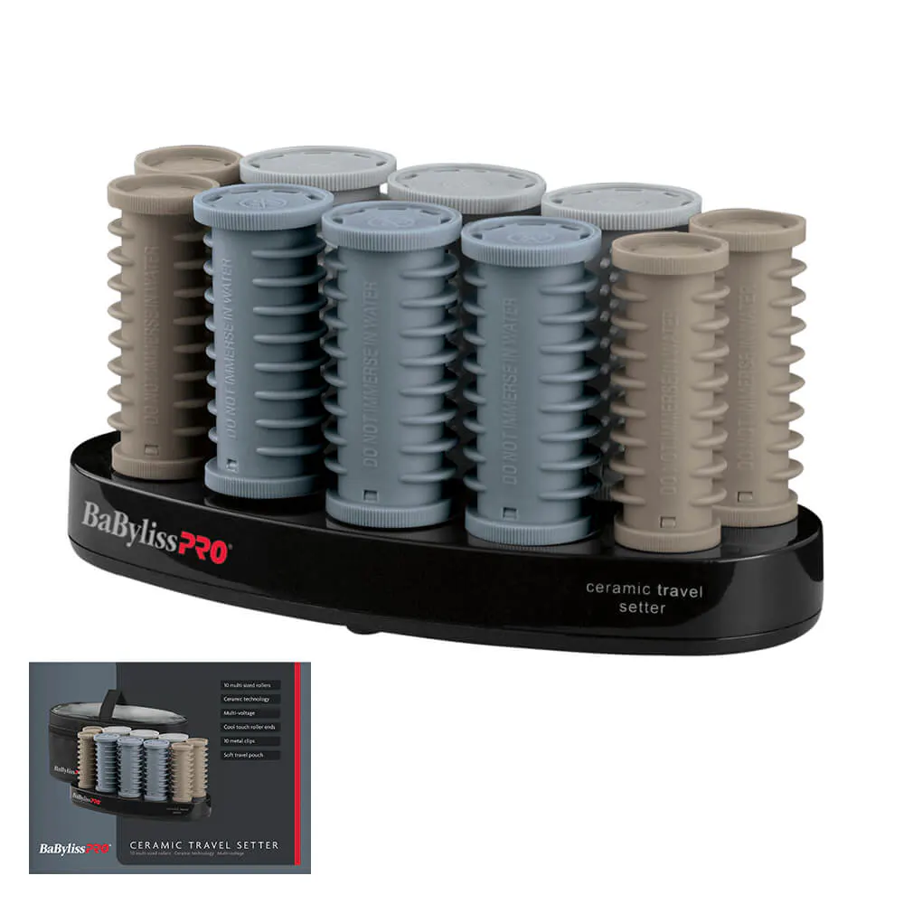BaBylissPRO Ceramic Travel Setter Roller Set - 10pc, view 5