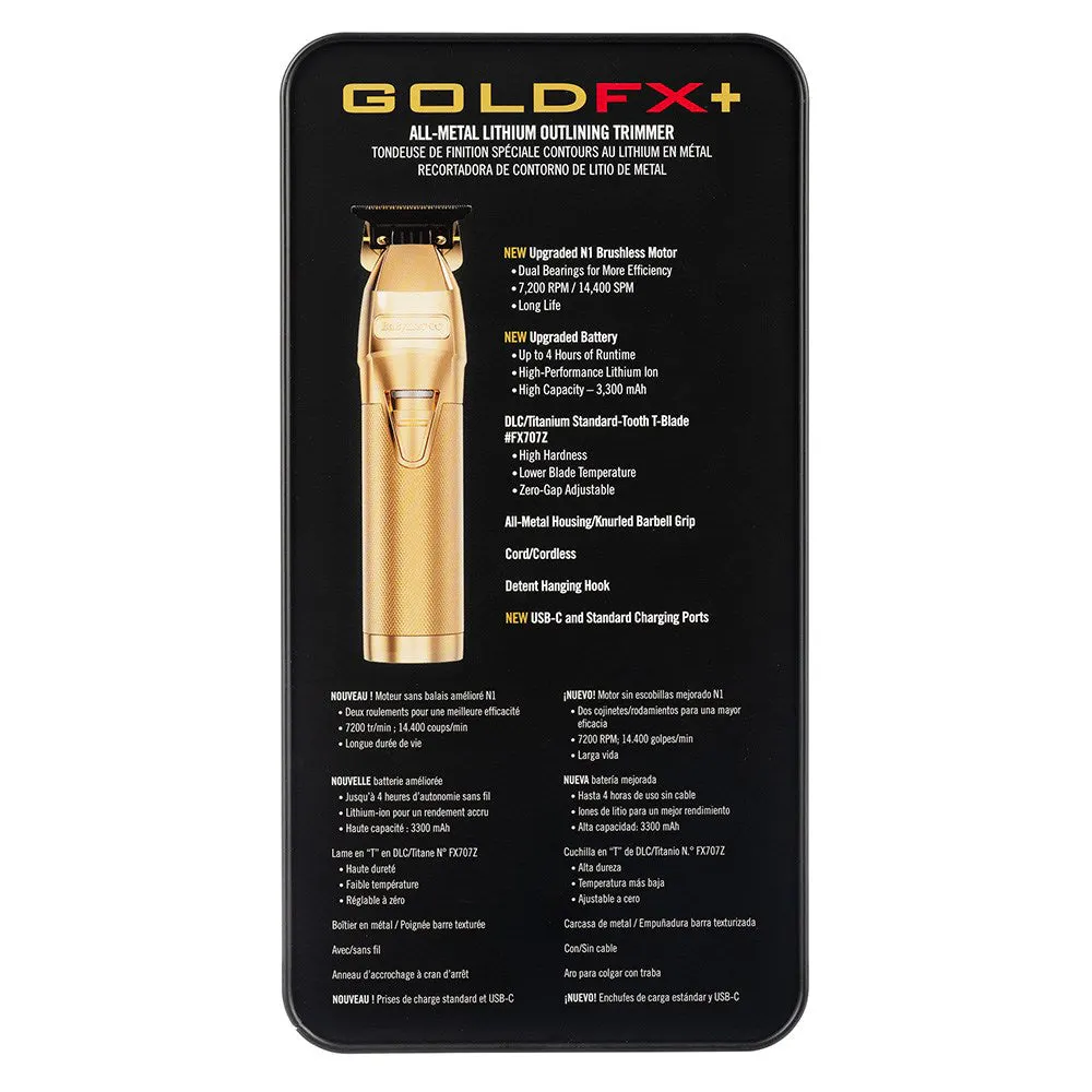 BaBylissPRO GoldFX+ Outlining Hair Trimmer, view 6
