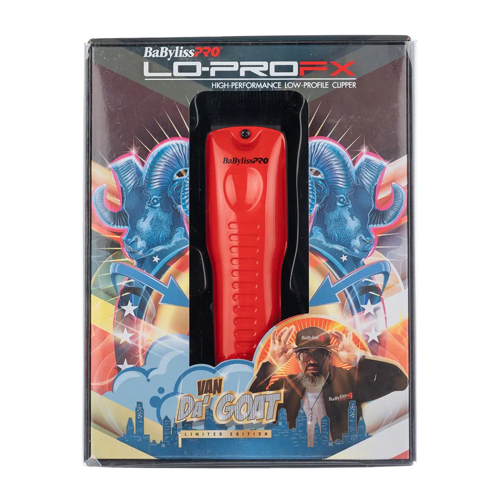 BaBylissPRO LoPROFX Hair Clipper Red, view 2
