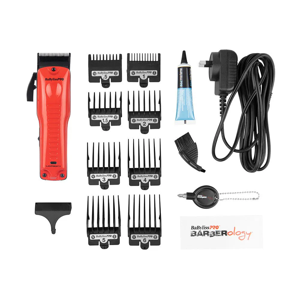 BaBylissPRO LoPROFX Hair Clipper Red, view 4