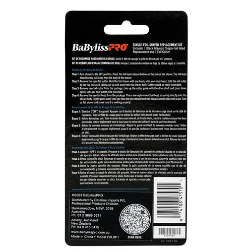 BaBylissPRO UVFoil Double Shaver Replacement Foil Head, view 3