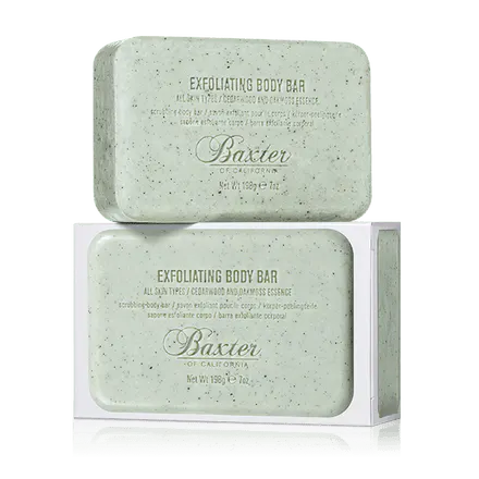 Baxter of California Exfoliating Body Bar Cedarwood and Oakmoss 198g