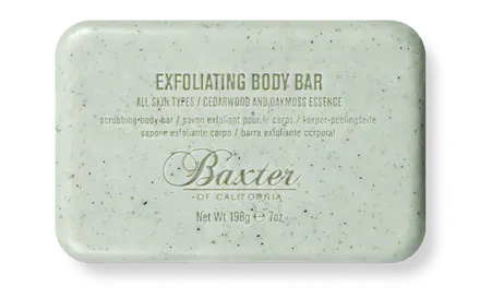 Baxter of California Exfoliating Body Bar Cedarwood and Oakmoss 198g, view 2