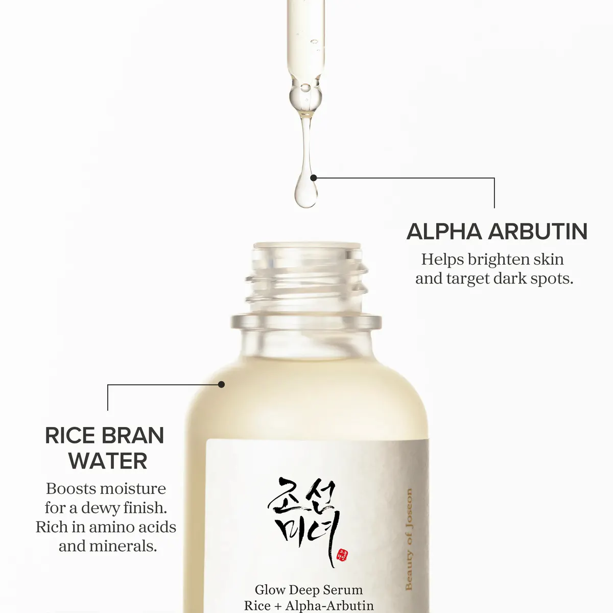 Beauty of Joseon Glow Deep Serum Rice & Alpha Arbutin 30ml, view 3