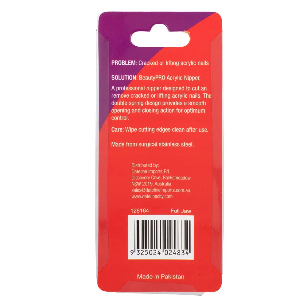 BeautyPRO Acrylic Nipper - Full Jaw, view 4