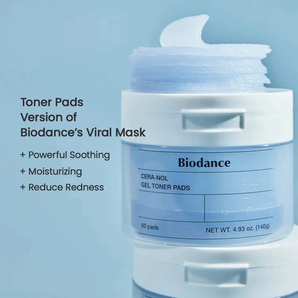 Biodance Cera-Nol Gel Toner Pads 60 Pads, view 3