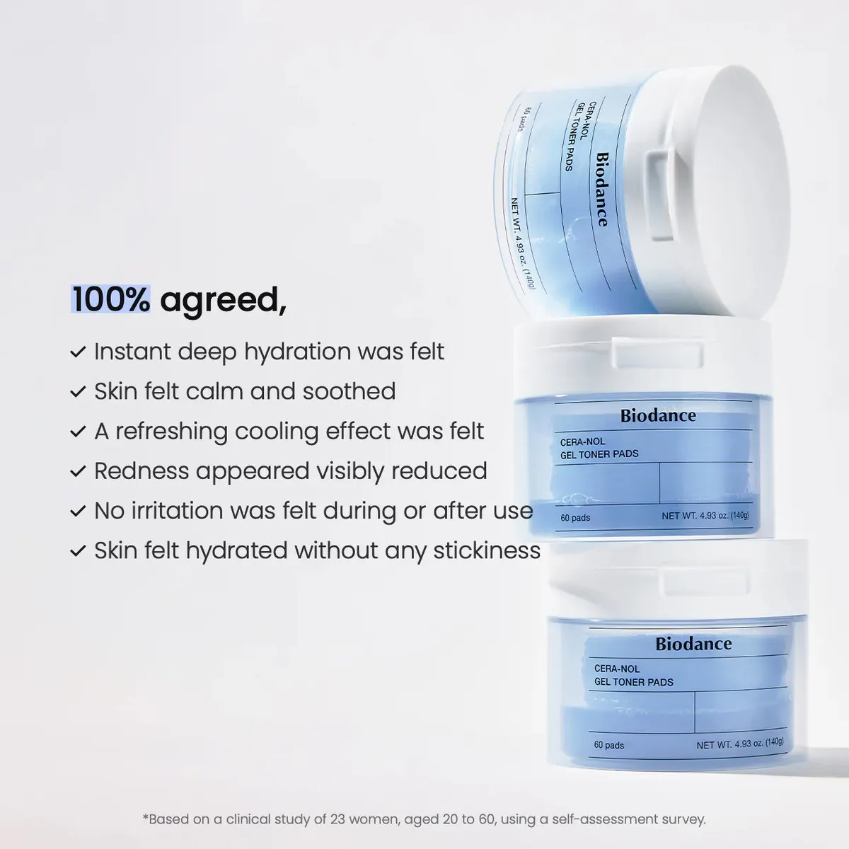 Biodance Cera-Nol Gel Toner Pads 60 Pads, view 5