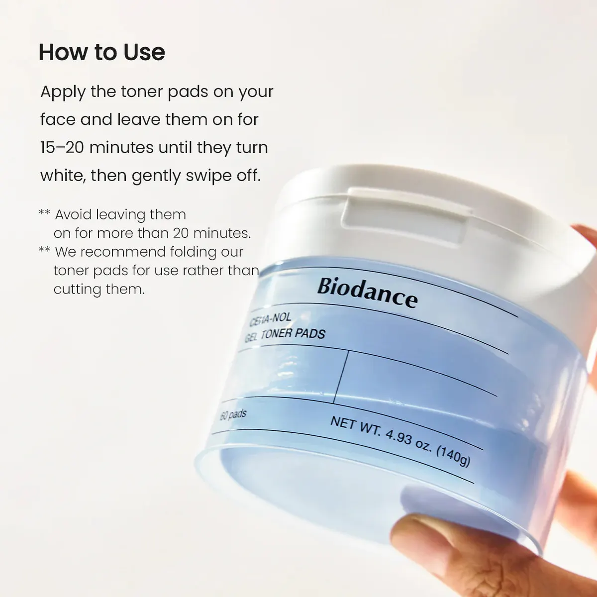 Biodance Cera-Nol Gel Toner Pads 60 Pads, view 6