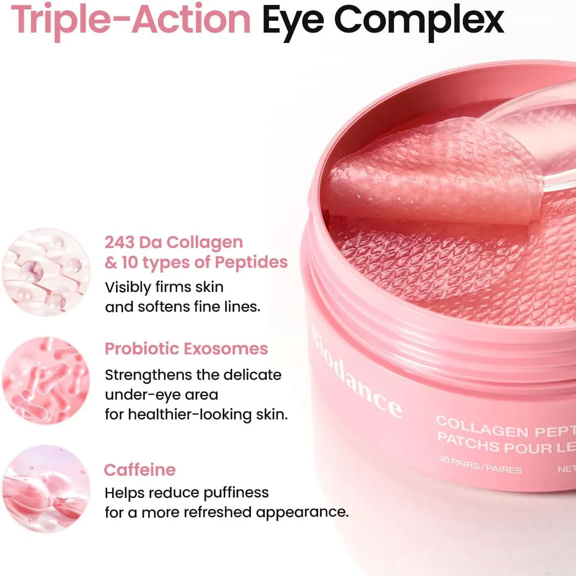 Biodance Collagen Peptide Eye Patches - 30 Pieces, view 3