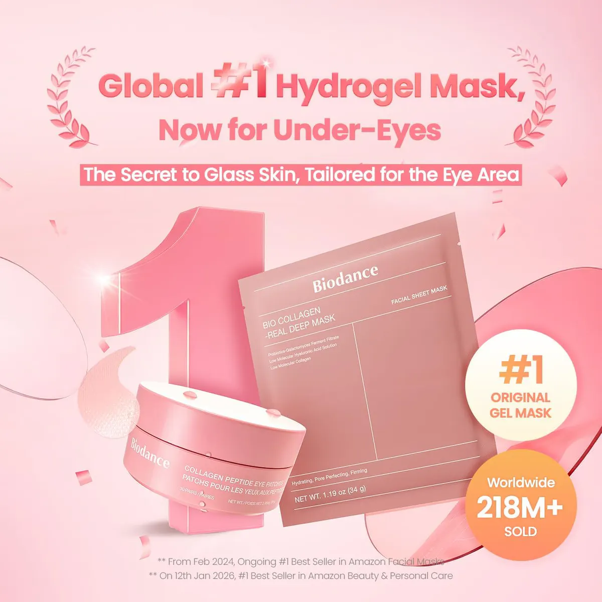 Biodance Collagen Peptide Eye Patches - 30 Pieces, view 6