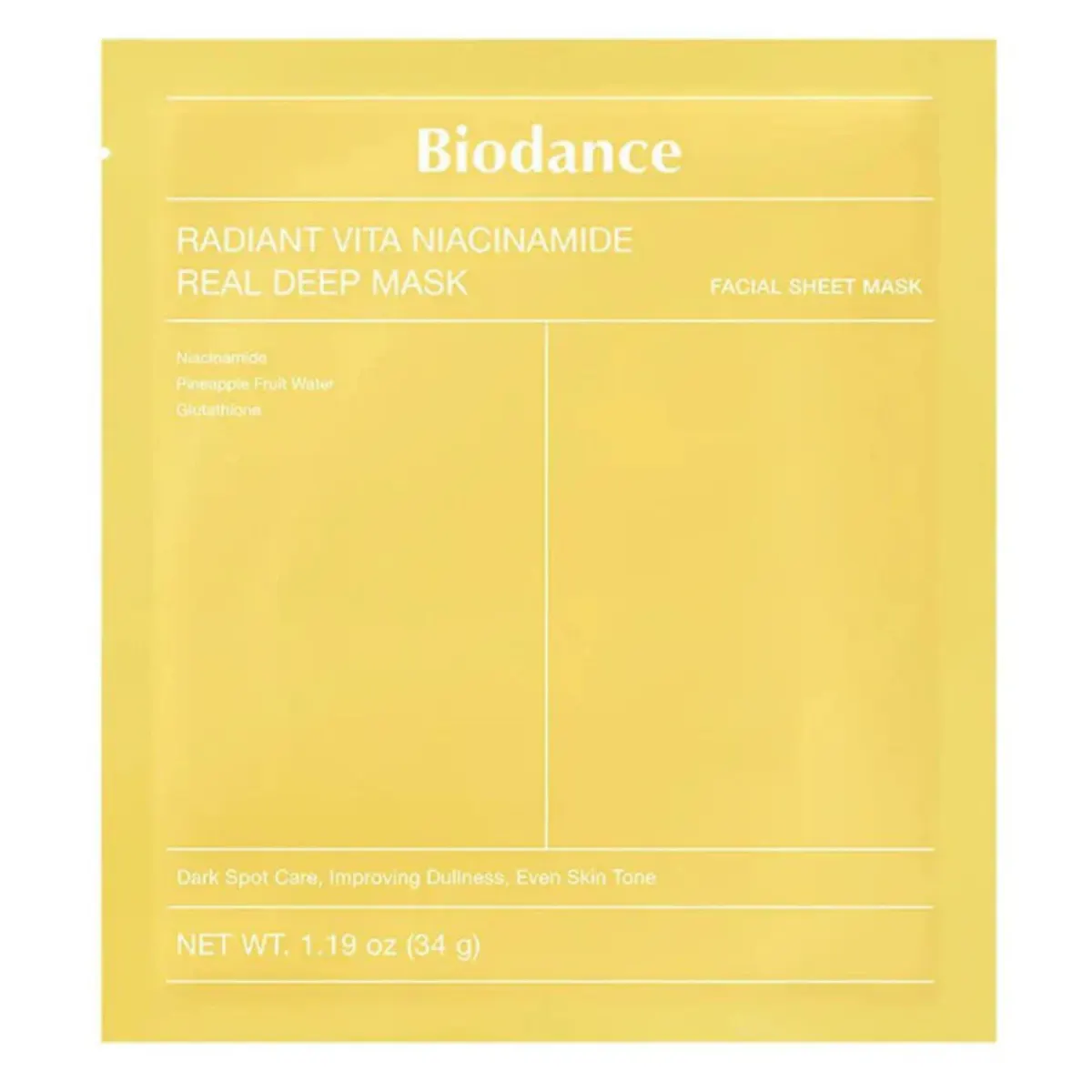 Biodance Radiant Vita Niacinamide Real Deep Mask - 1 Piece