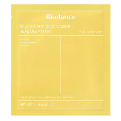 Biodance Radiant Vita Niacinamide Real Deep Mask - 1 Piece