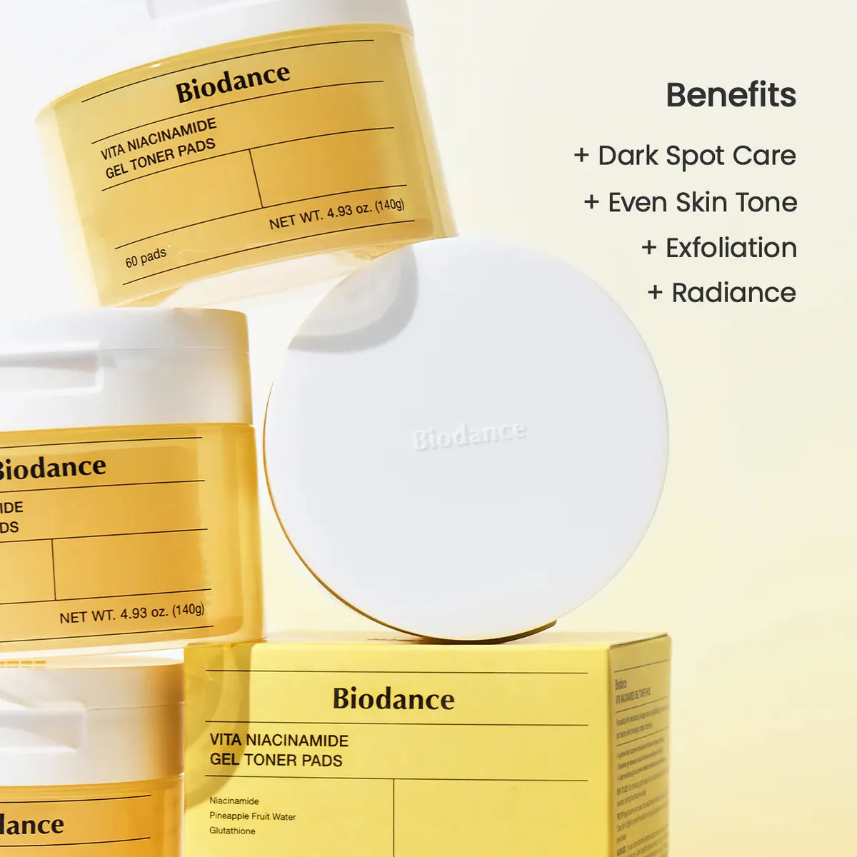 Biodance Vita Niacinamide Gel Toner Pads 60 Pads, view 3