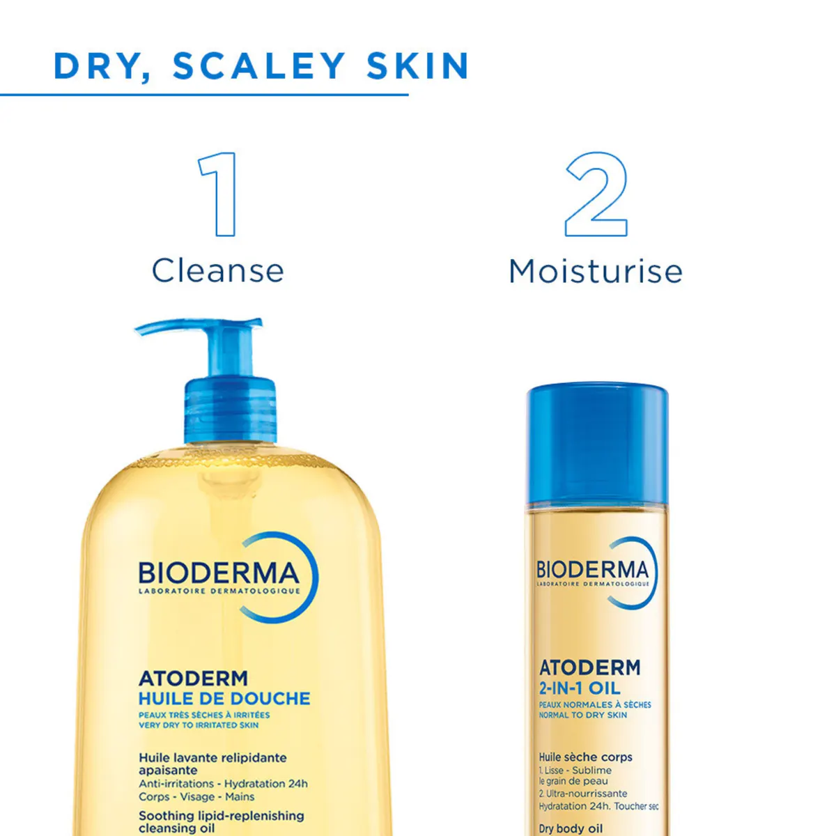 Bioderma Atoderm 2-in-1 Oil Nourishing Dry Body Oil With AHA 150ml, view 4