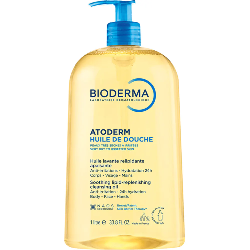 Bioderma Atoderm Shower Oil Ultra-Nourishing Body Wash for Dry Skin 1L