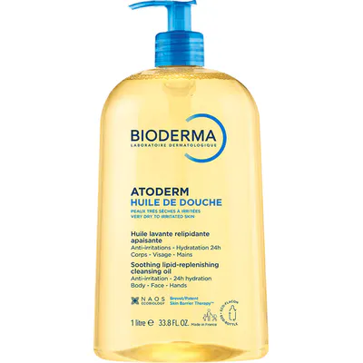 Bioderma Atoderm Shower Oil Ultra-Nourishing Body Wash for Dry Skin 1L