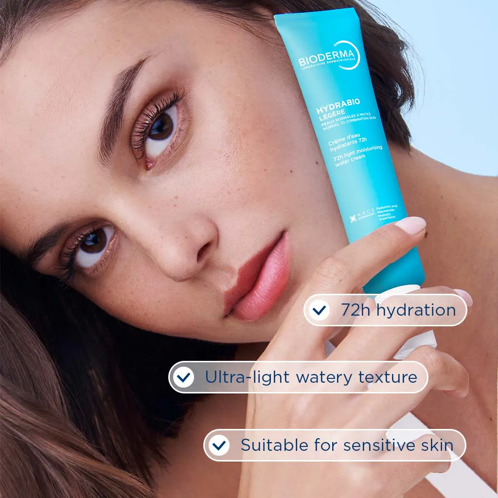 Bioderma Hydrabio 72H Light Moisturising Water Cream 40ml, view 3