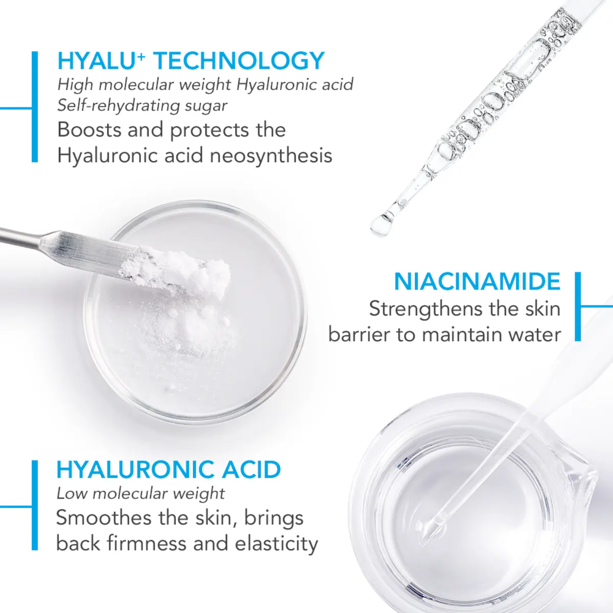 Bioderma Hydrabio Hyalu+ Serum with Hyaluronic Acid for Dehydrated Skin 30ml, view 3
