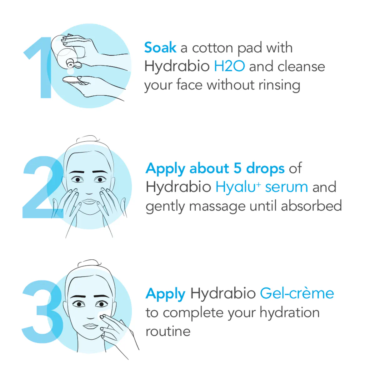 Bioderma Hydrabio Hyalu+ Serum with Hyaluronic Acid for Dehydrated Skin 30ml, view 4