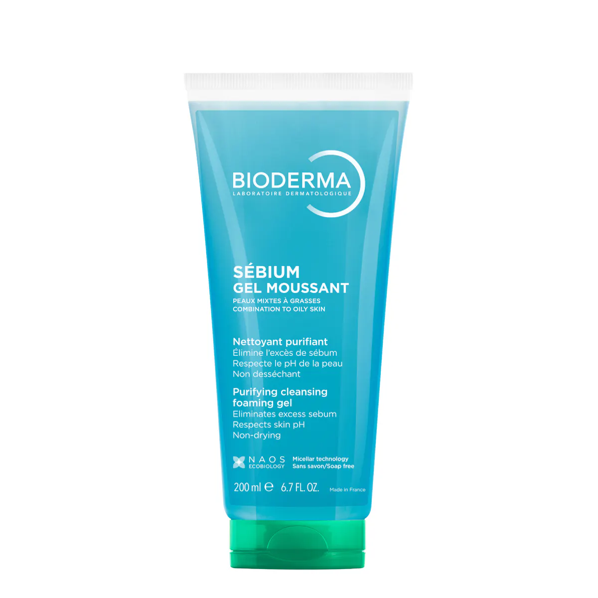 Bioderma Sebium Gel Moussant Purifying Foaming Gel Cleanser for Oily Skin 200ml