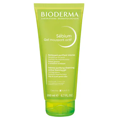 Bioderma Sebium Gel Moussant Actif Anti-Blemish Gel Cleanser for Acne-Prone Skin 200ml