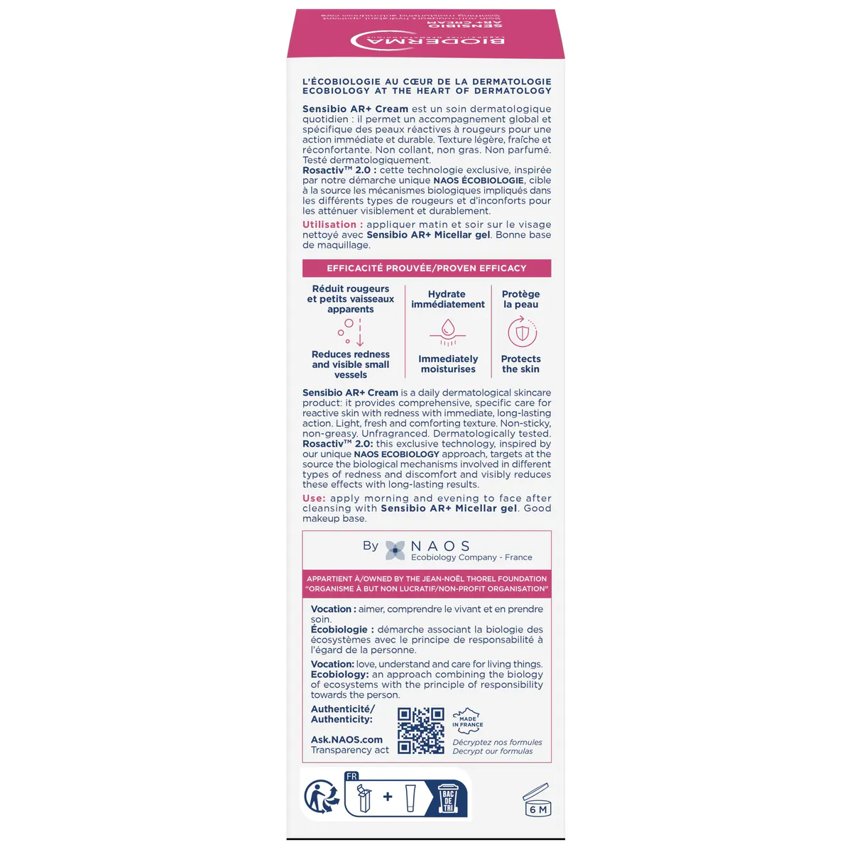 Bioderma Sensibio AR Anti-redness Cream For Sensitive Skin 40ml, view 3