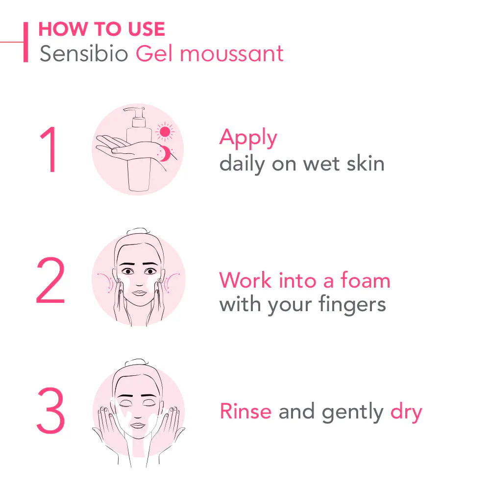 Bioderma Sensibio Gel Moussant Soothing Foaming Gel Cleanser for Sensitive Skin 200ml, view 3