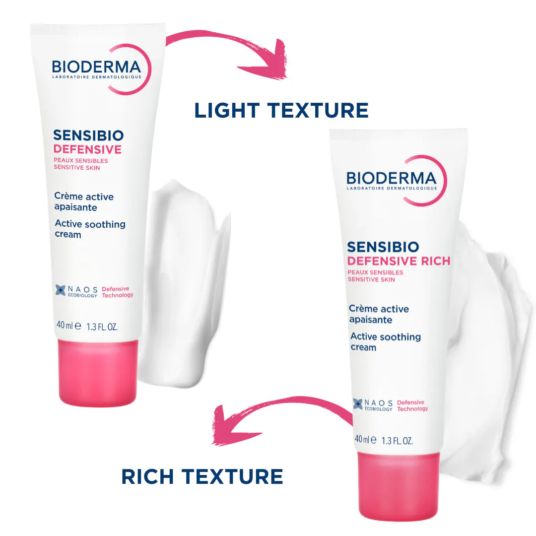Bioderma Sensibio Defensive Soothing Lightweight Moisturiser for Sensitive Skin 40ml, view 5