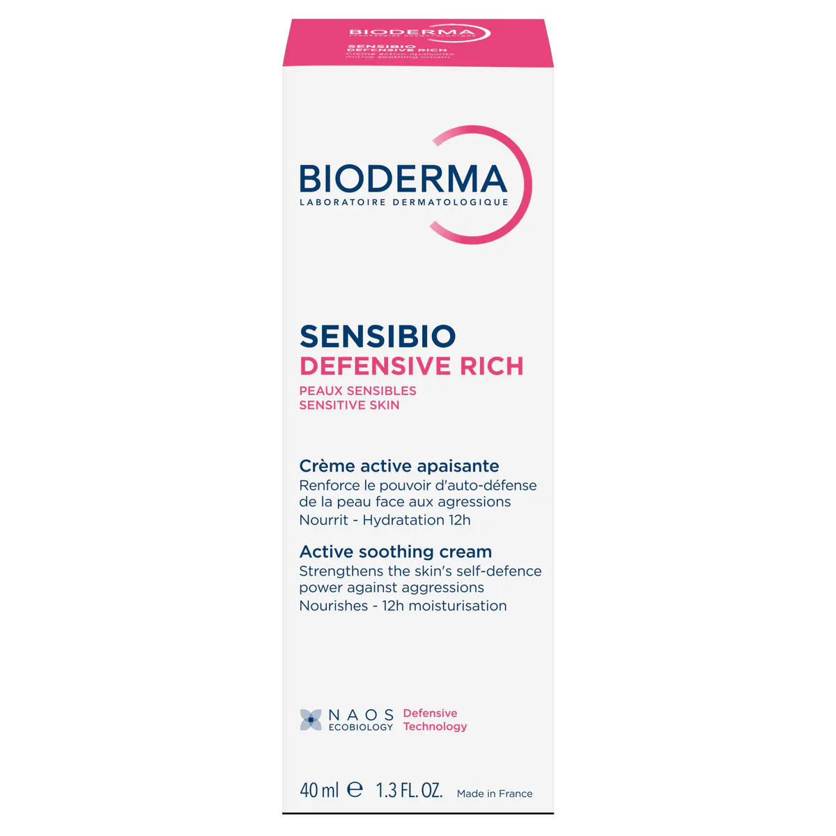 Bioderma Sensibio Defensive Rich Soothing Nourishing Moisturiser for Sensitive Skin 40ml, view 2