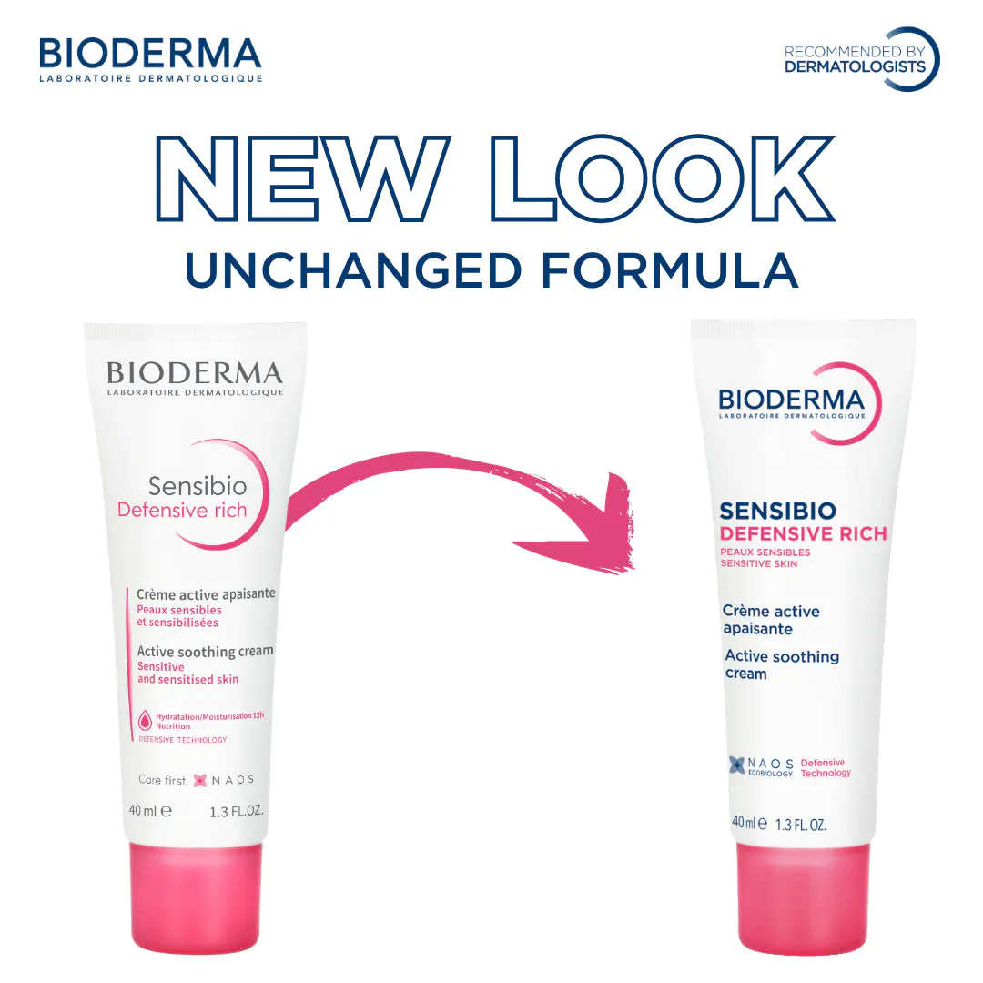Bioderma Sensibio Defensive Rich Soothing Nourishing Moisturiser for Sensitive Skin 40ml, view 8