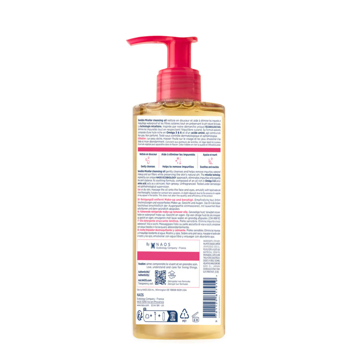 Bioderma Sensibio Micellar Cleansing Oil Makeup Remover for Sensitive Skin 300ml, view 2