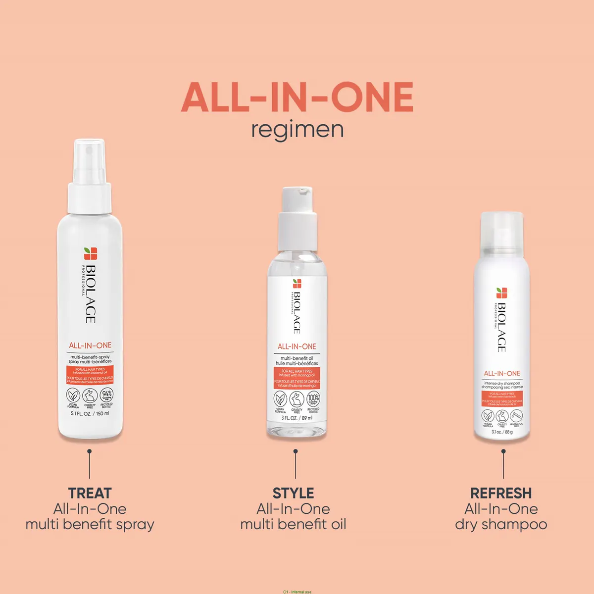 Biolage All In One Coconut Infusion Spray 100ml, view 6