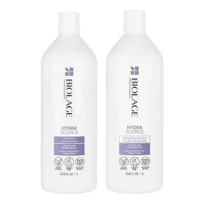Biolage Hydrasource 1 Litre Shampoo and Conditioner Bundle