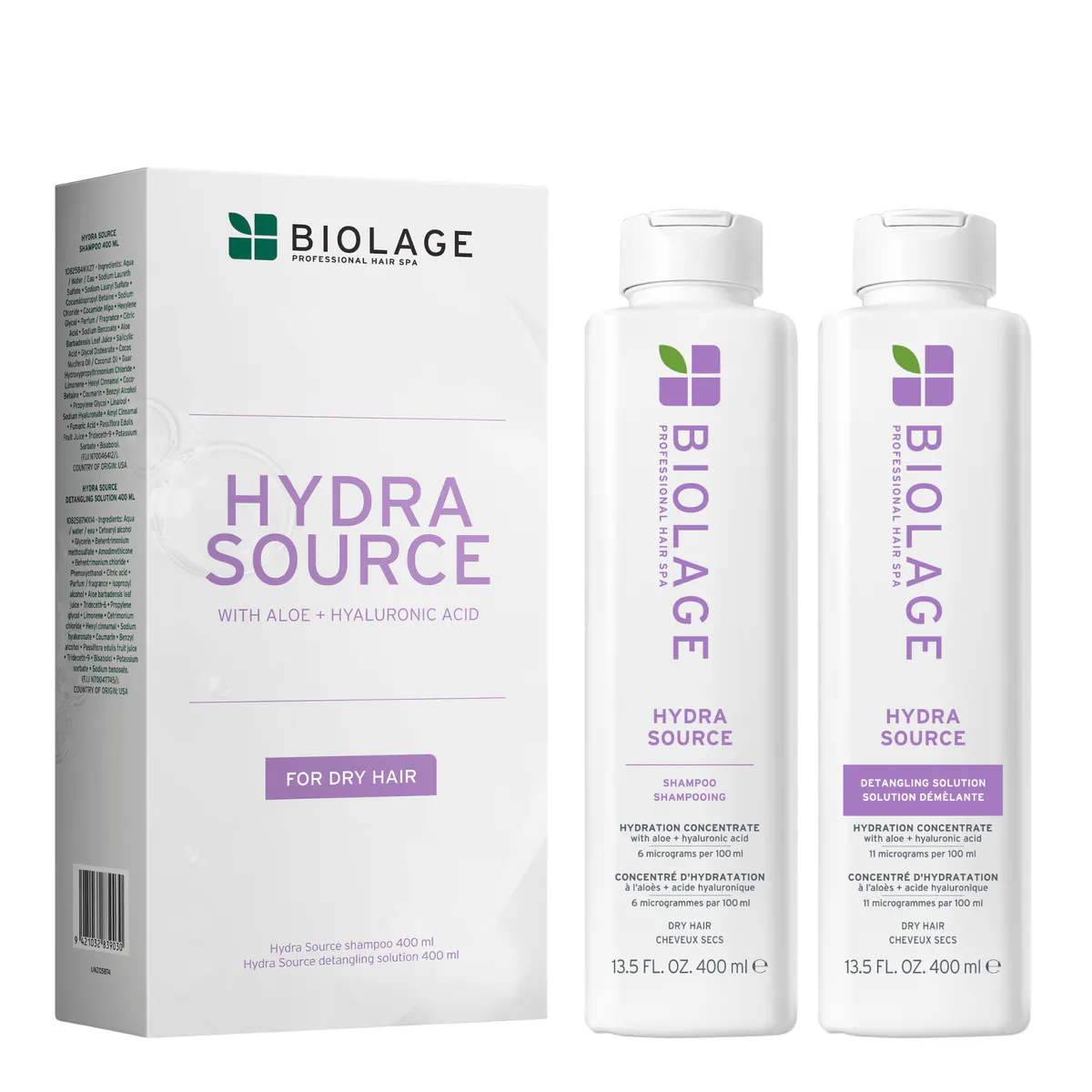 Biolage Hydrasource 400ml Duo Pack