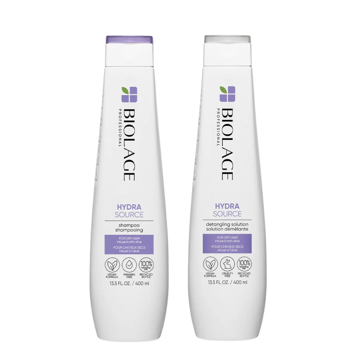 Biolage Hydrasource Shampoo and Detangling Duo Bundle