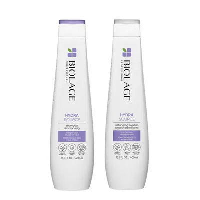 Biolage Hydrasource Shampoo and Detangling Duo Bundle