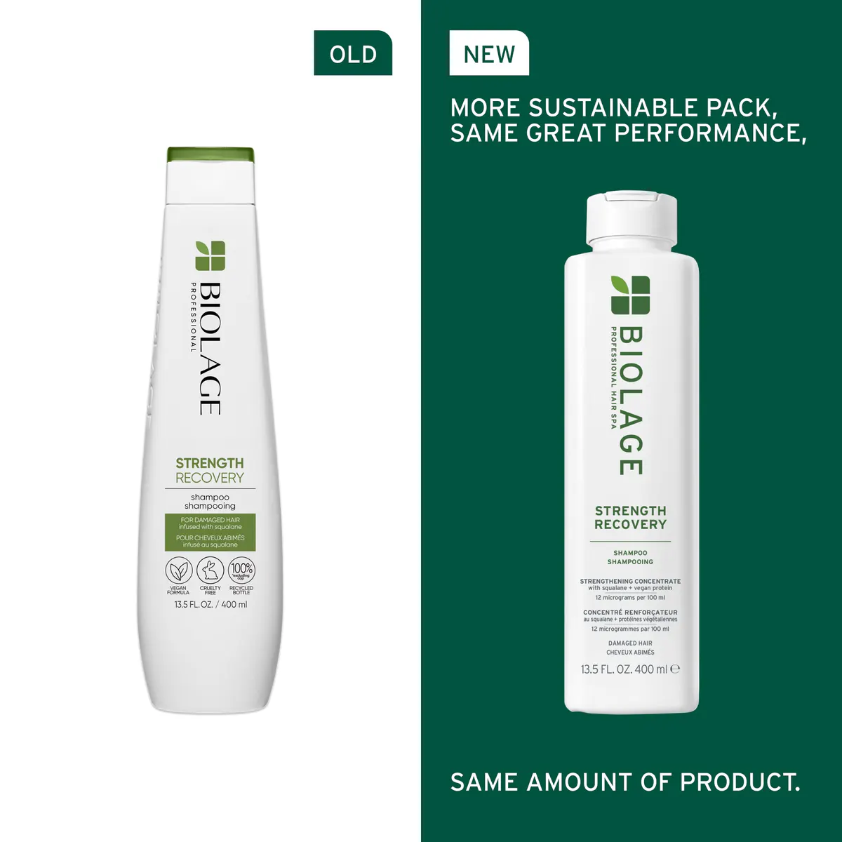 Biolage Strength Recovery Shampoo 400ml, view 7