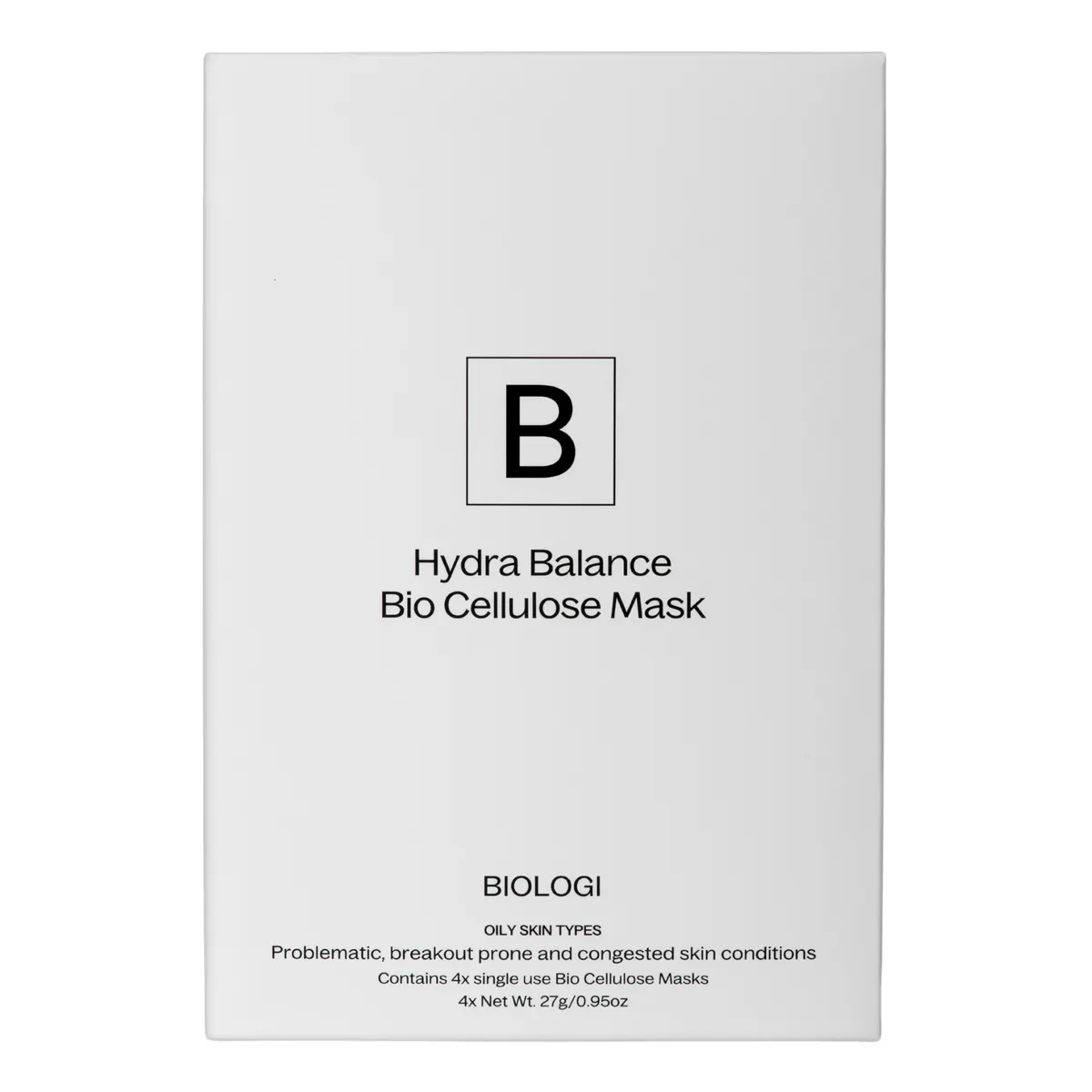 Biologi Hydra Balance Bio Cellulose Mask - 4 Pack
