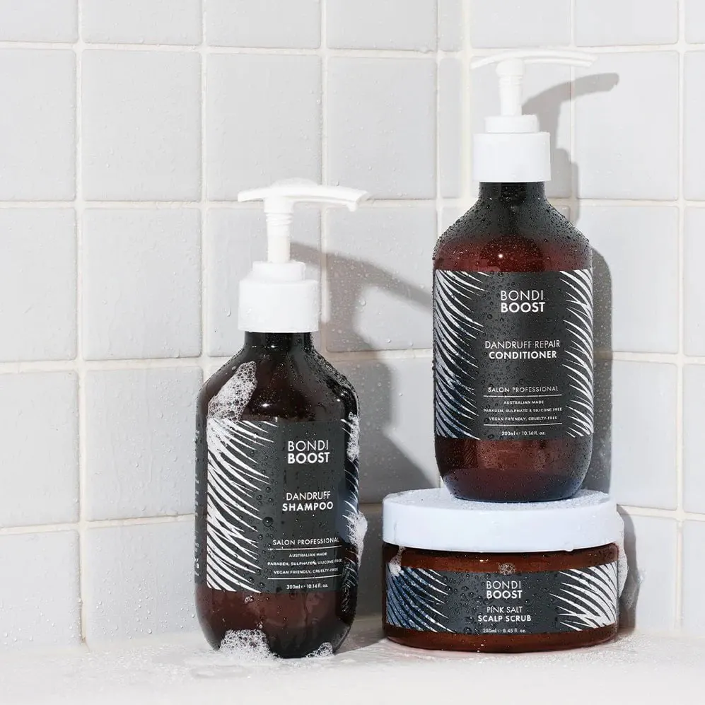 Bondi Boost Dandruff Shampoo and Conditioner 300ml Bundle, view 4